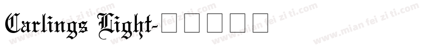 Carlings Light字体转换